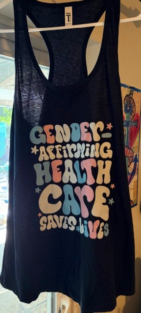 Gender Affirming Health Care Black Tank Top