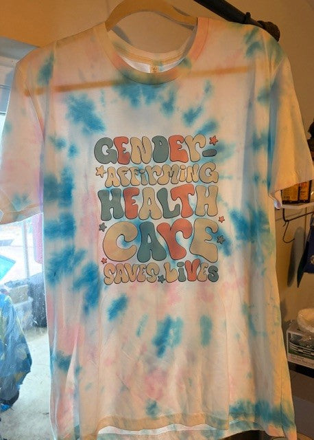 Gender Affirming Health Care Tie Dye T-Shirt