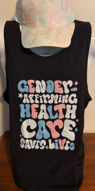 Gender Affirming Health Care Black Tank Top