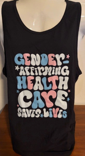 Gender Affirming Health Care Black Tank Top
