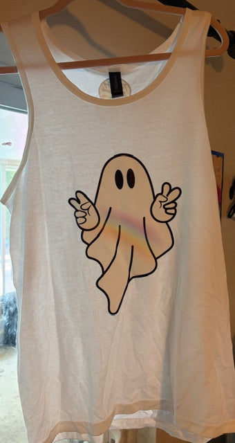 Rainbow Ghost Tank Top