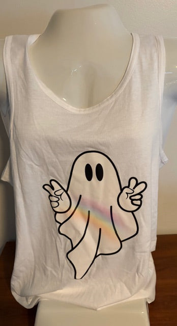 Rainbow Ghost Tank Top