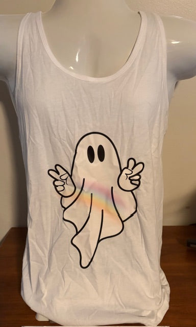 Rainbow Ghost Tank Top